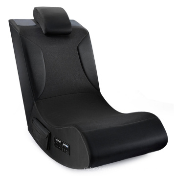 Foldable Rocker Floor Racing Gaming Chair with Onboard Speakers and Bt Music